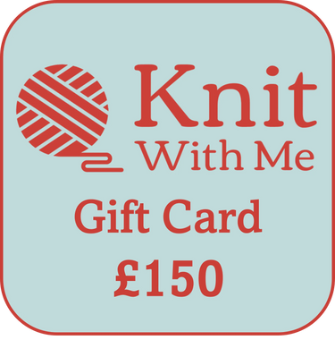 Knit With Me | Gift Card for Yarns, Notions & Classes, Denominations: £150.00, Treat a knitter or crocheter with a Knit With Me gift card! Redeemable online or in-store for yarns, notions, or workshops. Emailed immediately., Knit With Me