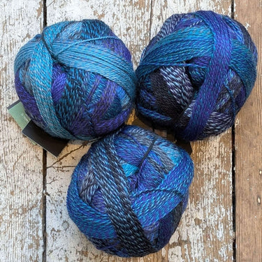 Schoppel Wolle | Zauberball Crazy | Colour-Shift Sock Yarn, colour: U Boat 1511, Zauberball Crazy is vibrant fingering yarn for socks, shawls & colourwork. Stunning colour shifts in wool & nylon—ideal UK knitting yarn., Knit With Me