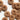 Wooden buttons on a white background
