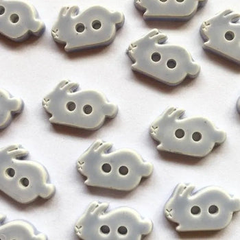 15mm lavender blue rabbit buttons (C3) - Knit With Me