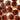 20mm Streaky rust Red wood buttons (J8) - high-quality wooden buttons with streaky rust red centers, perfect for sewing projects.