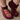 Knitted socks with floral pattern on a neutral background