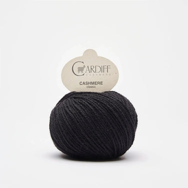 Ball of Cardiff Cashmere Classic yarn for the Sophie Scarf Kit by PetiteKnit, perfect for knitting projects and accessories.