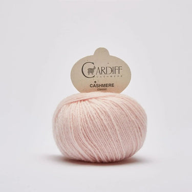 Cardiff Cashmere Classic yarn included in the Sophie Scarf Kit, perfect for creating a luxury handmade accessory.