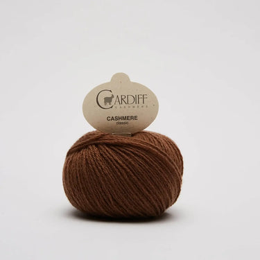 Cardiff Cashmere Classic yarn for Sophie Scarf Kit knitting project