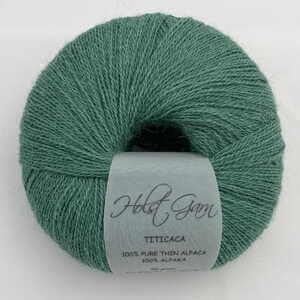 Holst Garn | Titicaca Yarn | Lace Weight Alpaca Wool, Colour: Emerald, Soft lace weight alpaca yarn—Titicaca is perfect for shawls, baby knits or as a carry-along. Ideal knitting wool UK with stunning colour range., Knit With Me