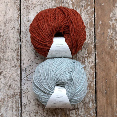 Wolfie Hat Kit | Colourwork Knitting Kit, Colour: Classic Kit 1 - Fusian/Poivre Blanc, Knitted hat kit, includes Ulysse Merino yarn and knitting pattern. A great knitting kit if you want to make your own wooly hat, a knitting hat kit at its best. , Knit W