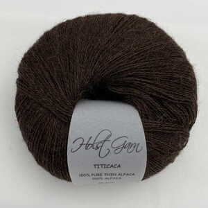 Holst Garn | Titicaca Yarn | Lace Weight Alpaca Wool, Colour: Havana, Soft lace weight alpaca yarn—Titicaca is perfect for shawls, baby knits or as a carry-along. Ideal knitting wool UK with stunning colour range., Knit With Me
