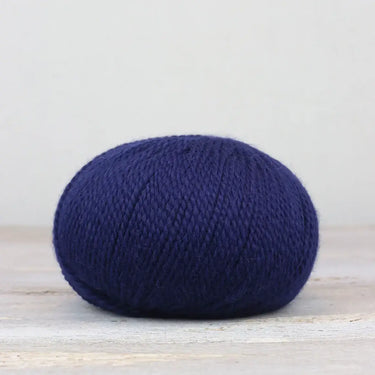 he Fibre Co. | &Make Aran | Highland Wool Alpaca Yarn, Color: Indigo Child, &Make Aran yarn is made from Highland wool and alpaca. An aran weight yarn made from twisted 2-ply with bright colours and hardwearing yarn. A great &Make yarn, Knit With Me