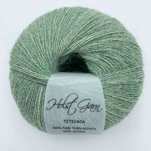 Holst Garn | Titicaca Yarn | Lace Weight Alpaca Wool, Colour: Mellow, Soft lace weight alpaca yarn—Titicaca is perfect for shawls, baby knits or as a carry-along. Ideal knitting wool UK with stunning colour range., Knit With Me