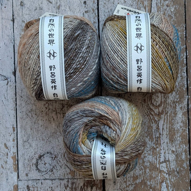 Noro | Ito | Colour Changing Yarn Barrels, colour: Nashi 82, Ito is a slubby, worsted weight yarn. 100% wool yarn wound into BIG 200 gram barrels. Ito from Noro will never stop pleasing with this colour changing yarn., Knit With Me
