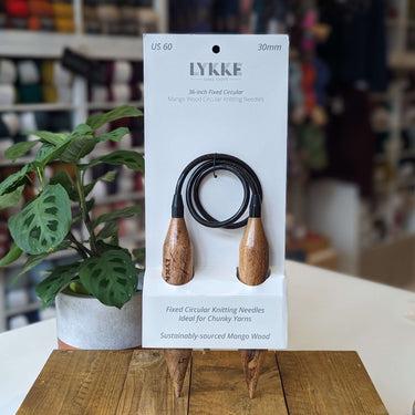 Lykke | Big Mangowood Needles | Sustainable Chunky Knitting, Needle Size: 35mm, Knit big with Lykke’s eco-friendly Mangowood needles. Perfect for chunky yarns and large projects. Handcrafted in Nepal. Ethical, beautiful, and built to last., Knit With Me