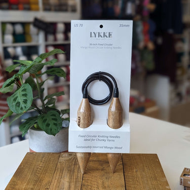 Lykke | Big Mangowood Needles | Sustainable Chunky Knitting, Needle Size: 30mm, Knit big with Lykke’s eco-friendly Mangowood needles. Perfect for chunky yarns and large projects. Handcrafted in Nepal. Ethical, beautiful, and built to last., Knit With Me