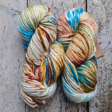 Manos del Uruguay | Franca | Hand Dyed Chunky, Color: Midas, Manos del Uruguay Franca is small batch artisan yarn that is light, lofty and bouncy 100% superwash merino, super chunky single yarn., Knit With Me