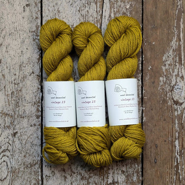 Wool Decanted | Vintage 23 DK | Soft British Wool Yarn, colour: Lazy Hazy, Vintage 23 DK is soft British wool yarn with Polwarth, Romney & Shetland. Ideal knitting wool UK for colourwork, texture & next-to-skin wear, Knit With Me