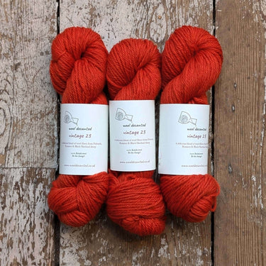 Wool Decanted | Vintage 23 DK | Soft British Wool Yarn, colour: Shepards Delight, Vintage 23 DK is soft British wool yarn with Polwarth, Romney & Shetland. Ideal knitting wool UK for colourwork, texture & next-to-skin wear, Knit With Me
