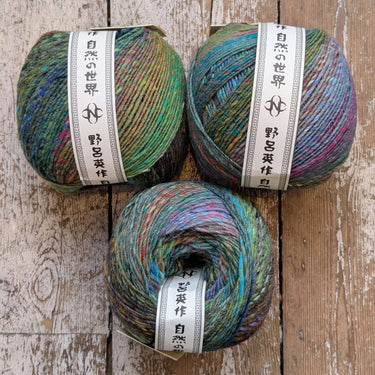 Noro | Ito | Colour Changing Yarn Barrels, colour: Uruma 06, Ito is a slubby, worsted weight yarn. 100% wool yarn wound into BIG 200 gram barrels. Ito from Noro will never stop pleasing with this colour changing yarn., Knit With Me