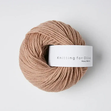 Knitting for Olive Heavy Merino yarn ball in natural color, 100% New Zealand Merino wool, eco-friendly and soft.