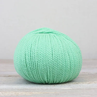 he Fibre Co. | &Make Aran | Highland Wool Alpaca Yarn, Color: Spearmint, &Make Aran yarn is made from Highland wool and alpaca. An aran weight yarn made from twisted 2-ply with bright colours and hardwearing yarn. A great &Make yarn, Knit With Me