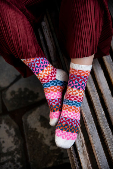 Laine | 52 Weeks of Socks Vol. II | Colourful Sock Knits, , Discover 52 sock patterns in Laine’s vibrant sequel. From lace to beads, explore styles for every level. A must-have book for every sock knitting lover., Knit With Me