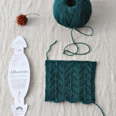 De Rerum Natura | Albertine Yarn | 4 Ply Merino Silk, Color: Aurore, Luxurious 4 ply merino silk yarn—Albertine is soft, drapey & perfect knitting wool UK for lace, baby knits & garments worn next to skin, Knit With Me