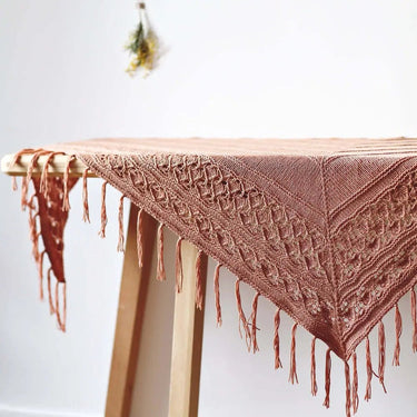 De Rerum Natura | Albertine Yarn | 4 Ply Merino Silk, Color: Aurore, Luxurious 4 ply merino silk yarn—Albertine is soft, drapey & perfect knitting wool UK for lace, baby knits & garments worn next to skin, Knit With Me