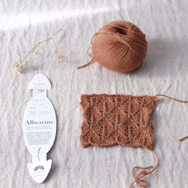 De Rerum Natura | Albertine Yarn | 4 Ply Merino Silk, Color: Aurore, Luxurious 4 ply merino silk yarn—Albertine is soft, drapey & perfect knitting wool UK for lace, baby knits & garments worn next to skin, Knit With Me