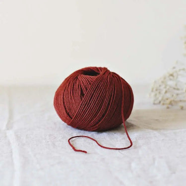 De Rerum Natura | Albertine Yarn | 4 Ply Merino Silk, Color: Badiane, Luxurious 4 ply merino silk yarn—Albertine is soft, drapey & perfect knitting wool UK for lace, baby knits & garments worn next to skin, Knit With Me