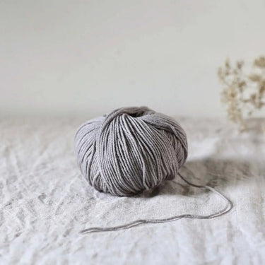 De Rerum Natura | Albertine Yarn | 4 Ply Merino Silk, Color: Galet, Luxurious 4 ply merino silk yarn—Albertine is soft, drapey & perfect knitting wool UK for lace, baby knits & garments worn next to skin, Knit With Me