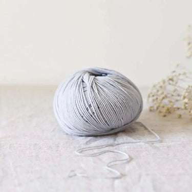 De Rerum Natura | Albertine Yarn | 4 Ply Merino Silk, Color: Petit matin, Luxurious 4 ply merino silk yarn—Albertine is soft, drapey & perfect knitting wool UK for lace, baby knits & garments worn next to skin, Knit With Me