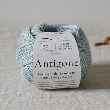 Antigone | De Rerum Natura Linen Yarn in Zephyr option at Knit With Me yarn shop