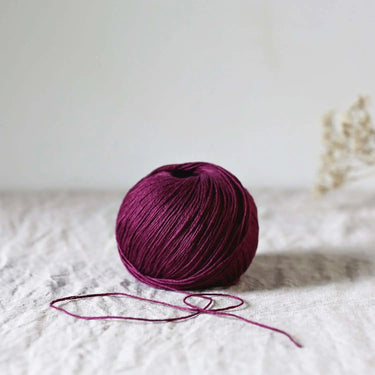 De Rerum Natura | Antigone Yarn | Silky Linen for Summer, Colour: Dalhia, De Rerum Natura Antigone is 100% linen yarn with a silky, cool feel. Perfect for summer knits like tops and cardigans. Naturally grown flax. Shop eco yarns now, Knit With Me