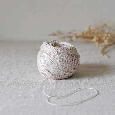 De Rerum Natura | Antigone Yarn | Silky Linen for Summer, Colour: Ecume, De Rerum Natura Antigone is 100% linen yarn with a silky, cool feel. Perfect for summer knits like tops and cardigans. Naturally grown flax. Shop eco yarns now, Knit With Me