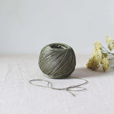 De Rerum Natura | Antigone Yarn | Silky Linen for Summer, Colour: Laurier, De Rerum Natura Antigone is 100% linen yarn with a silky, cool feel. Perfect for summer knits like tops and cardigans. Naturally grown flax. Shop eco yarns now, Knit With Me