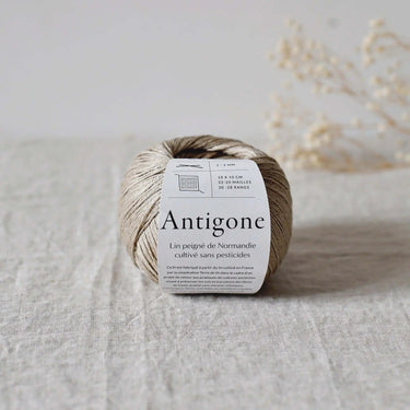 De Rerum Natura | Antigone Yarn | Silky Linen for Summer, Colour: Dalhia, De Rerum Natura Antigone is 100% linen yarn with a silky, cool feel. Perfect for summer knits like tops and cardigans. Naturally grown flax. Shop eco yarns now, Knit With Me