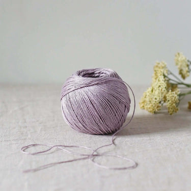 De Rerum Natura | Antigone Yarn | Silky Linen for Summer, Colour: Lilas, De Rerum Natura Antigone is 100% linen yarn with a silky, cool feel. Perfect for summer knits like tops and cardigans. Naturally grown flax. Shop eco yarns now, Knit With Me