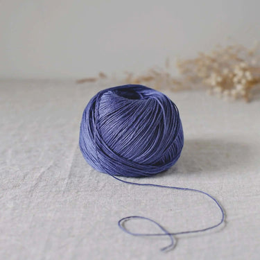 De Rerum Natura | Antigone Yarn | Silky Linen for Summer, Colour: Lupin, De Rerum Natura Antigone is 100% linen yarn with a silky, cool feel. Perfect for summer knits like tops and cardigans. Naturally grown flax. Shop eco yarns now, Knit With Me