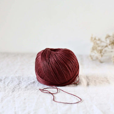 De Rerum Natura | Antigone Yarn | Silky Linen for Summer, Colour: Dalhia, De Rerum Natura Antigone is 100% linen yarn with a silky, cool feel. Perfect for summer knits like tops and cardigans. Naturally grown flax. Shop eco yarns now, Knit With Me