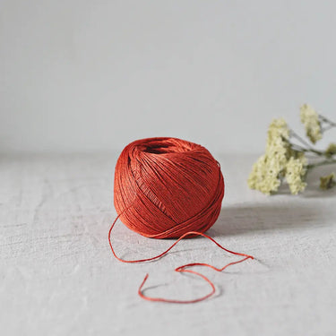 De Rerum Natura | Antigone Yarn | Silky Linen for Summer, Colour: Mandarine, De Rerum Natura Antigone is 100% linen yarn with a silky, cool feel. Perfect for summer knits like tops and cardigans. Naturally grown flax. Shop eco yarns now, Knit With Me