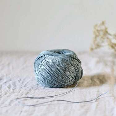 De Rerum Natura | Antigone Yarn | Silky Linen for Summer, Colour: Mistral, De Rerum Natura Antigone is 100% linen yarn with a silky, cool feel. Perfect for summer knits like tops and cardigans. Naturally grown flax. Shop eco yarns now, Knit With Me