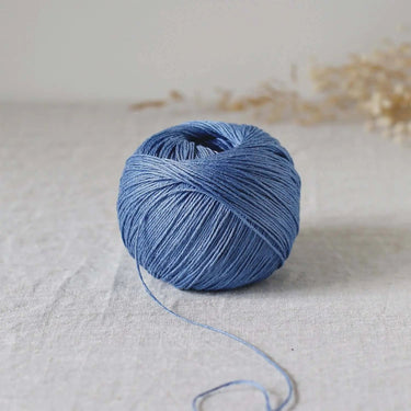 De Rerum Natura | Antigone Yarn | Silky Linen for Summer, Colour: Myosotis, De Rerum Natura Antigone is 100% linen yarn with a silky, cool feel. Perfect for summer knits like tops and cardigans. Naturally grown flax. Shop eco yarns now, Knit With Me