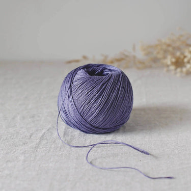 De Rerum Natura | Antigone Yarn | Silky Linen for Summer, Colour: Pensee, De Rerum Natura Antigone is 100% linen yarn with a silky, cool feel. Perfect for summer knits like tops and cardigans. Naturally grown flax. Shop eco yarns now, Knit With Me