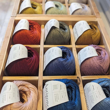 De Rerum Natura | Antigone Yarn | Silky Linen for Summer, Colour: Dalhia, De Rerum Natura Antigone is 100% linen yarn with a silky, cool feel. Perfect for summer knits like tops and cardigans. Naturally grown flax. Shop eco yarns now, Knit With Me
