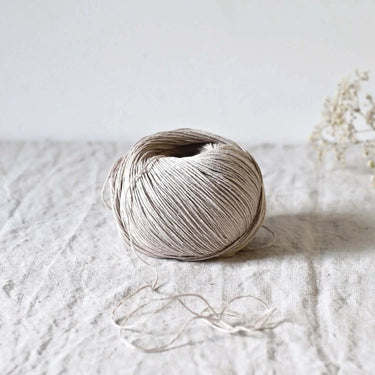 De Rerum Natura | Antigone Yarn | Silky Linen for Summer, Colour: Tourterelle, De Rerum Natura Antigone is 100% linen yarn with a silky, cool feel. Perfect for summer knits like tops and cardigans. Naturally grown flax. Shop eco yarns now, Knit With Me