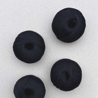 Arctic Pearl by Pascuali, colour: Black 01,Arctic Pearl is a luxurious vegan yarn made from 100% Lyocell (SEACELL). Soft, skin-friendly, eco-conscious & machine washable. Perfect for sensitive skin