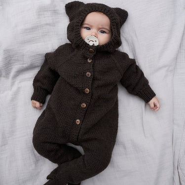 Baby Bear Suit Knitting Kit | Pattern and Yarn in option at Knit With Me yarn shop