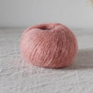 De Rerum Natura| Bérénice | Goat Fibres | Soft Yarn, Color: Argile, Bérénice is a unique blend of animal welfare Angora goat and the soft, plump Merino wool from organic Merinos d'Arles. Fingering yarn, dyed from ecological dye, Knit With Me