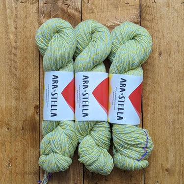 Ara Stella | BonBon | 100% British Lambswool Yarn, Color: Lemonade, Ara Stella BonBon a soft and durable 100% lambswool yarn, loved by luxury fashion houses. British-spun and hand-twisted in England, perfect for heirloom knits, Knit With Me