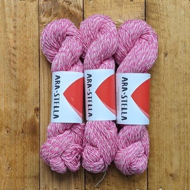 Ara Stella | BonBon | 100% British Lambswool Yarn, Color: Tulip, Ara Stella BonBon a soft and durable 100% lambswool yarn, loved by luxury fashion houses. British-spun and hand-twisted in England, perfect for heirloom knits, Knit With Me