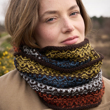 Bramble Snood | Bramble & Fleece | PDF Pattern in option at Knit With Me yarn shop